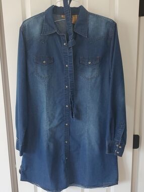 Wrangler Indigo Blue Denim Shirt Dress